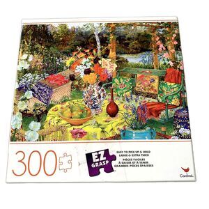 300 Piece EZ Grasp Jigsaw Puzzle Cardinal Lakeside Retreat Complete 24x18